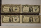 1935-D, 35-E, 35-G & 1935-F US $1 SILVER CERTS,