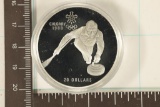 1987  CANADA SILVER $20 PF OLYMPIC COIN 1.014