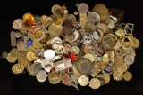 APPROX. 1 POUND ASSORTED JEWELRY, CHARMS, MISC