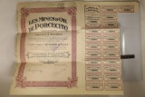 VINTAGE FRANCE 1928 STOCK CERTIFICATE WITH 20