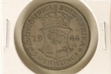 1944 SOUTH AFRICA SILVER 2 1/2 SHILLING .3637 OZ