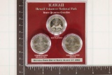 2012-P/D/S HAWAII N.P. QUARTER SET IN HARD PLASTIC