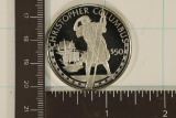 1988 COOK ISLANDS SILVER $50 PF CHRISTOPHER