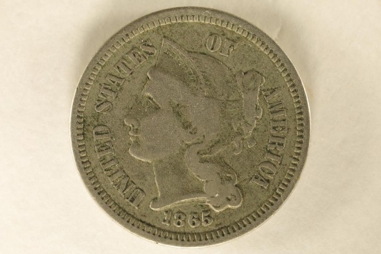 1865 THREE CENT PIECE (NICKEL)