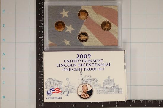 2009 US LINCOLN BICENTENNIAL CENT PF SET WITH BOX