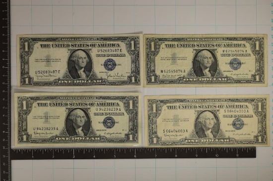 1935-D, 2-57-B & 1957-A US $1 SILVER CERTIFICATES