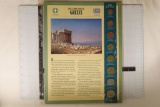 GREECE 8 COIN BU SET ON LARGE INFO CARD IN PLASTIC