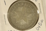 1933 CUBA SILVER PESO .7734 OZ. ASW
