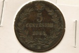 1861 ITALY 5 CENTESIMI