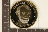 24KT GOLD ELECTROPLATED PROOF ABRAHAM LINCOLN