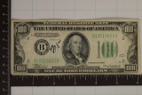 1934A US $100 FRN GREEN SEAL NICER BILL, INK ON