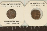 2 ROMAN ANCIENT COINS: 348-364 A.D. CONSTATINE ERA