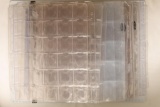 25 USED 3 RING BINDER COIN PAGES 4-HOLD 30 COINS