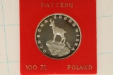 1979 POLAND PROOF 100 ZLOTYCH PATTERN .625 SILVER