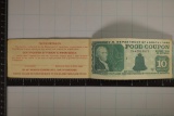 US 1994 DEPT. OF AGRICULTURE $10 FOOD COUPON