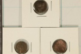 3 ROMAN ANCIENT COINS (1 IS CUPPED)