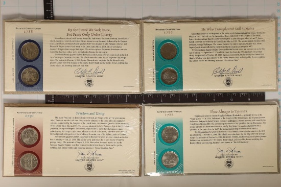 4-STATE QUARTER SETS & 1ST DAY COVERS: 2001-P & D