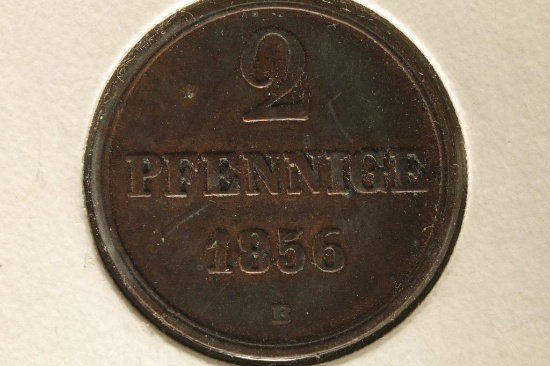 1856-B HANOVER 2 PFENNING KM217