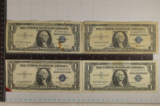 1935-D, 57 & 2-1957-A US $1 SILVER CERTIFICATES
