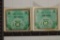 2-1944 FRANCE 2 FRANC MILITARY PAYMENT CERTS