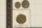 3 ROMAN ANCIENT COINS, 27 B.C.-285 A.D. ANTONINUS,