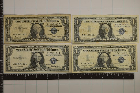 1935-F, 57, 57-A & 57-B US $1 SILVER CERTIFICATES