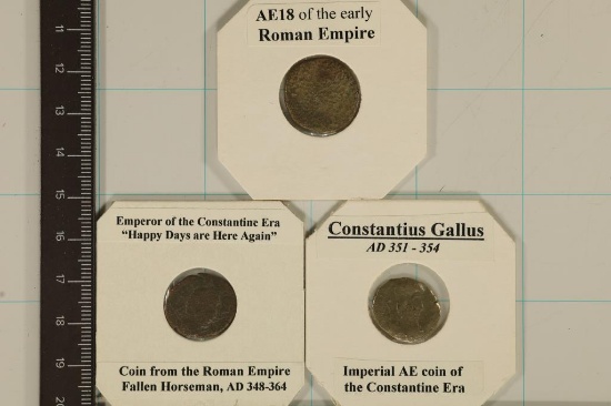 3-ROMAN ANCIENT COINS: EARLY ROMAN EMPIRE, 348-