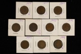 10 INDIAN HEAD CENTS: 1898, 1899, 1900, 1901, 1902