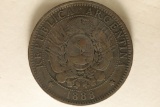 1888 ARGENTINA 2 CENT COIN