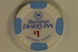 $1 SHERATON INN CASINO CHIP. LAS VEGAS, NEVADA