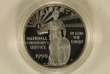 1996-S US PF SILVER DOLLAR NATIONAL COMMUNITY