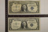1957 & 1957-A US STAR NOTES $1 SILVER CERTIFICATES