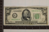 1934-A US $50 FRN GREEN SEAL CRISP