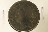 1897 DOMINICANA REPUBLIC SILVER 1/2 PESO .1407