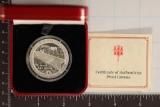 1993 GIBRALTAR SILVER 1 CROWN WARSHIPS OF WWII