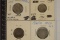 4 MEXICO SILVER CENTAVO COINS: 1899 & 1928 (10