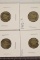 1936-D, 39, 42 & 1942-S SILVER MERCURY DIMES