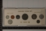 1968 CANADA 8 COIN YEAR SET INCLUDES: SILVER DIME