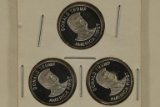 3-1/10 TROY OZ. ASW .999 FINE SILVER PROOF ROUNDS: