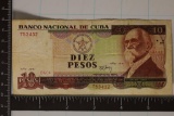 1991 CUBA 10 PESO BILL