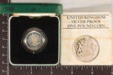 1983 UNITED KINGDOM SILVER 1 POUND PROOF COIN IN