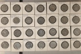 28-VINTAGE SHELLS COIN GAME ALUMINUM STATE TOKENS