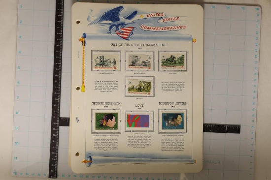 20 UNITED STATES COMMEMORATIVE STAMP PAGES