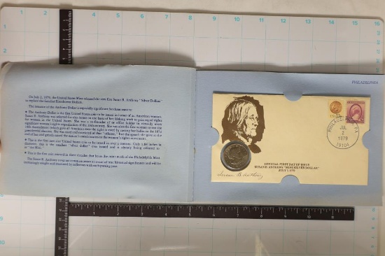 1979- P/D/S SUSAN B. ANTHONY FDC SET. OFFICAL