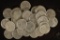 ROLL OF 40 CANADA 25 CENT COINS: 1968-1979