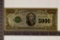 24KT GOLD FOIL REPLICA OF A 1928 US $5000 FRN.