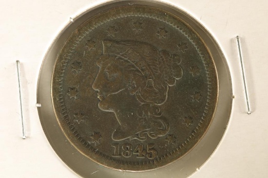 1845 US LARGE CENT VERY FINE