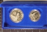 1986 US LIBERTY 2 COIN SET , CONTAINS: