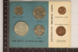 1966 AUSTRALIA 6 COIN BRILLIANT UNC SET 50 CENT IS