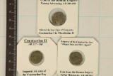 3 ROMAN ANCIENT COINS: 348-364A.D. FALLEN HORSEMAN